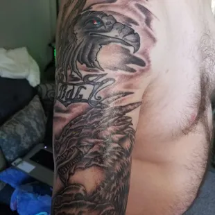 Half sleeve done by Devin