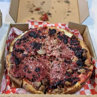 All meat Chicago Deep Dish