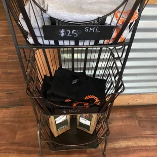 a shopping cart full of merchandise