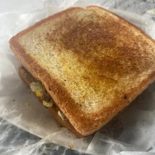 Burger on Texas toast. Let's just say. Mr. Sam know what he doing