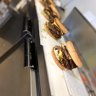 TRIPLE CHEESEBURGERS