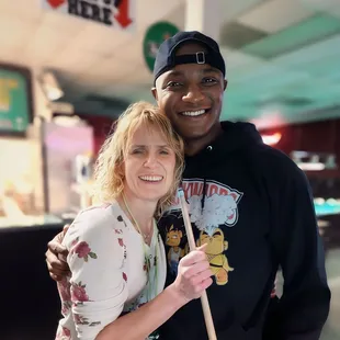 A loved regular on his last day in town