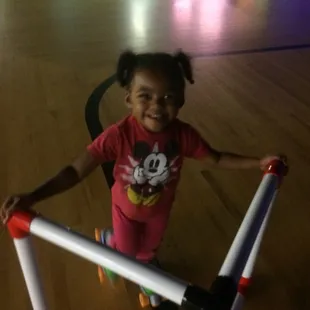 My 2 year old could safely skate without being trampled by a ton of big kids.