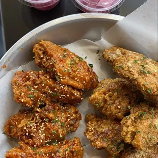 Korean junkie &amp; extra garlic wings