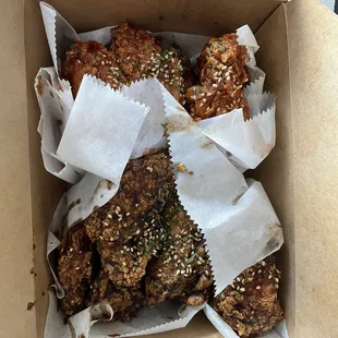 15 piece fried wings. Flavors: Korean Junkie|Korean BBQ