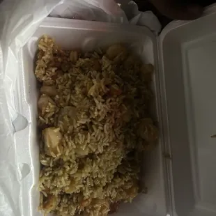 House Special fried rice  No veggies