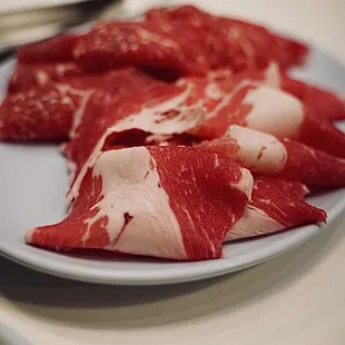 Fatty brisket and ribeye