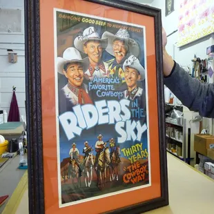 Framed Riders in the Sky poster