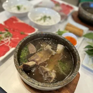 Hot stone short rib pho