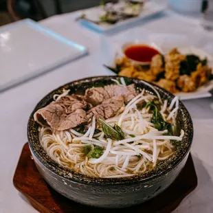 Delicious bowl of goodness! Ribeye and brisket Pho!