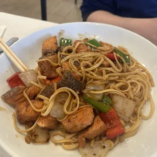 Shaken Salmon Noodle
