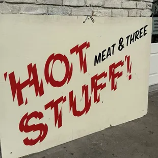 Sign out front