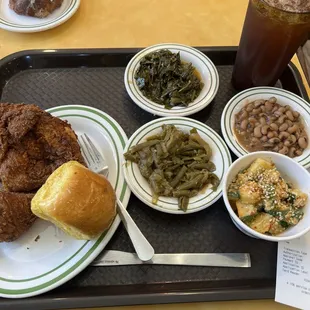 My meat and four...