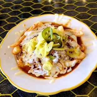 a plate of food on a table