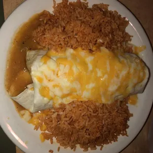 Green chili burrito.