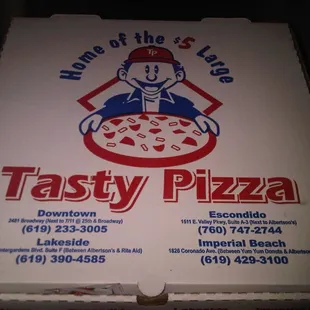 a box of tasty pizza
