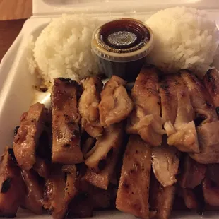 Chicken teriyaki was good