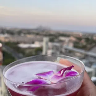 A drink from the balcony