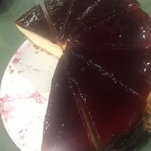 Yum! Black raspberry cheesecake