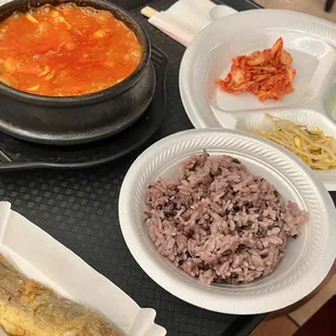 Meat (beef) Tofu Soup