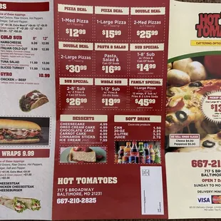 Jan 2024 Menu