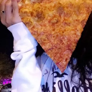 Pizza is bigger than my head