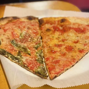 Margarita &amp; plain vegan pizza!  It's an Italian treat I think!