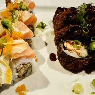 Left - Japanese Bagel Roll   Right - Crispy Crunchy Roll