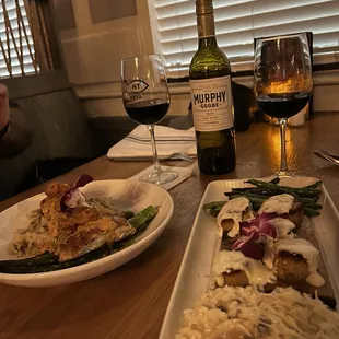 Crab Stack Cedar Plank Scallops