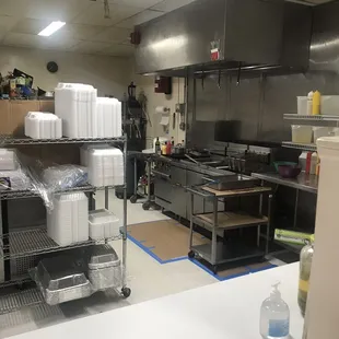 Very open and clean kitchen