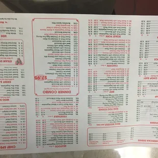 menu, sushi and sashimi