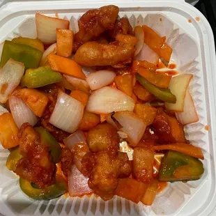 Sweet and Sour Main Dish, chicken