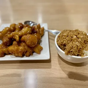 Orange Peel Chicken Lunch Special