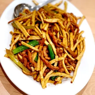 Shredded Pork with Dry Bean Curd