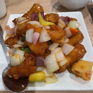 L Sweet & Sour Chicken-.