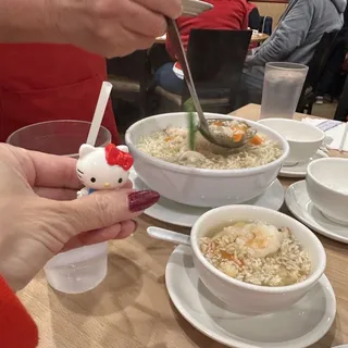 Three Ingredient Sizzling Rice Soup-