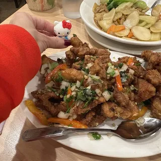 Crispy Fried Pork Chops w.Spicy Salt-