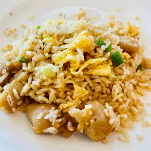 a plate of fried rice