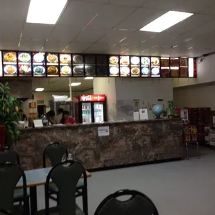 the inside of the restaurant