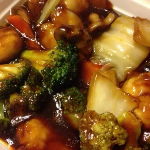 Shrimp with broccoli