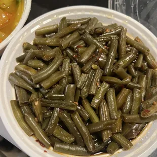 V10. String Bean with Szechuan Style