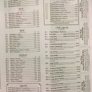 Menu July 2016