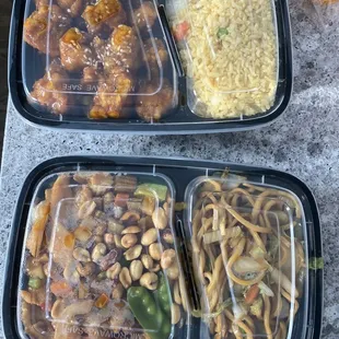 Kung Po Chicken and Sesame Chicken to go