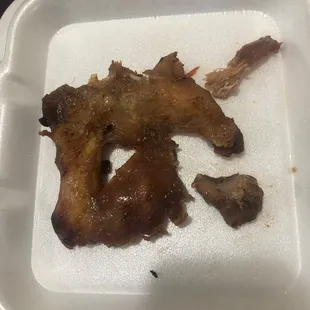 Old chicken from hot wok