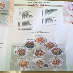 menu, sushi and sashimi