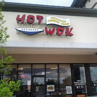 the front of the restaurant