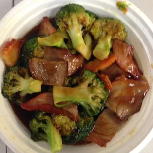 Roast Pork with Broccoli