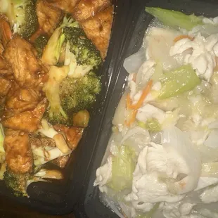 DON&apos;T get anything chicken related the tofu was okay but unfortunately the chicken was alarmingly pale and slimy I had to throw it away.