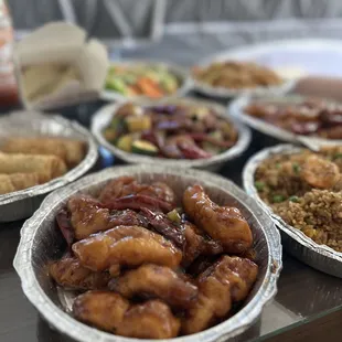 1. Egg Roll 5. Steam Dumpling 20. Shrimp Fried Rice 20. Shrimp Fried Rice 23. Chicken Lo Mein 51. Kung Pao Beef