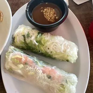 Spring rolls with Peanut Sauce